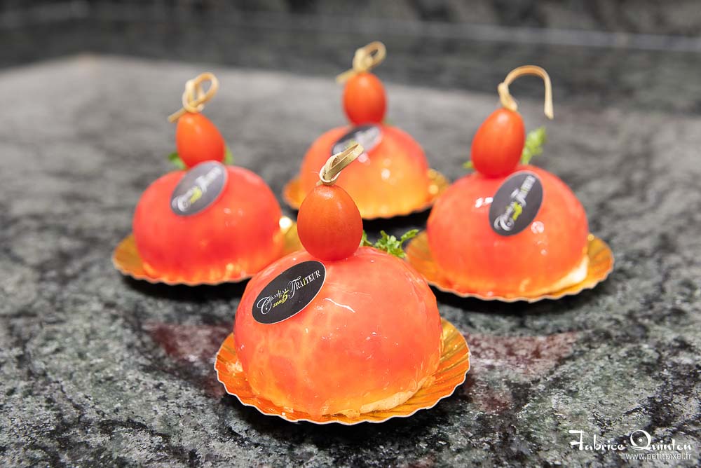 Bouchées tomate photographiées pour le guide Petit Futé Angers