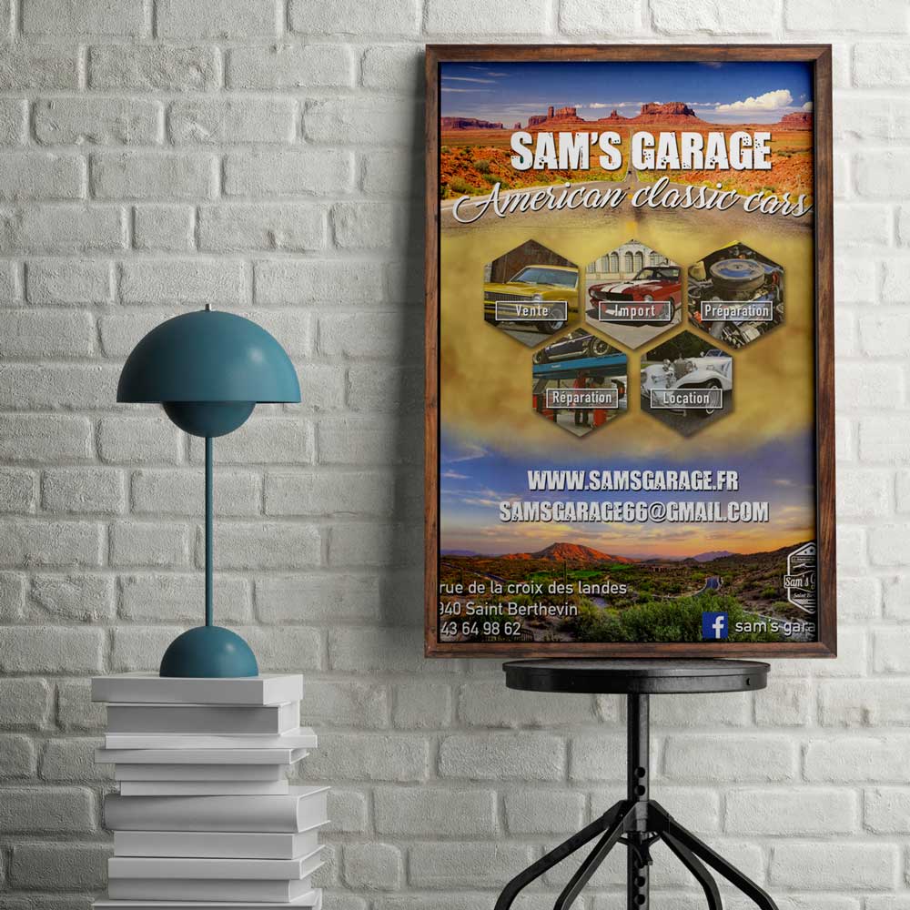 affiche sam's garage